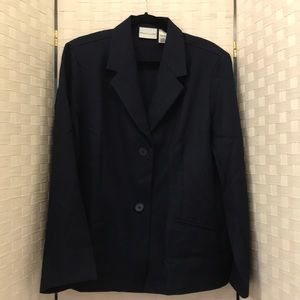 Size 18 Navy Alfred Dunner Polyester Blazer
